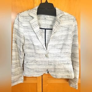 Cabi White & Black Blazer